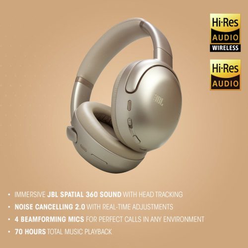 JBL Tour One M3 & Wired Wireless Noise Cancelling Bluetooth Headphones (Over-Ear) - Image 3