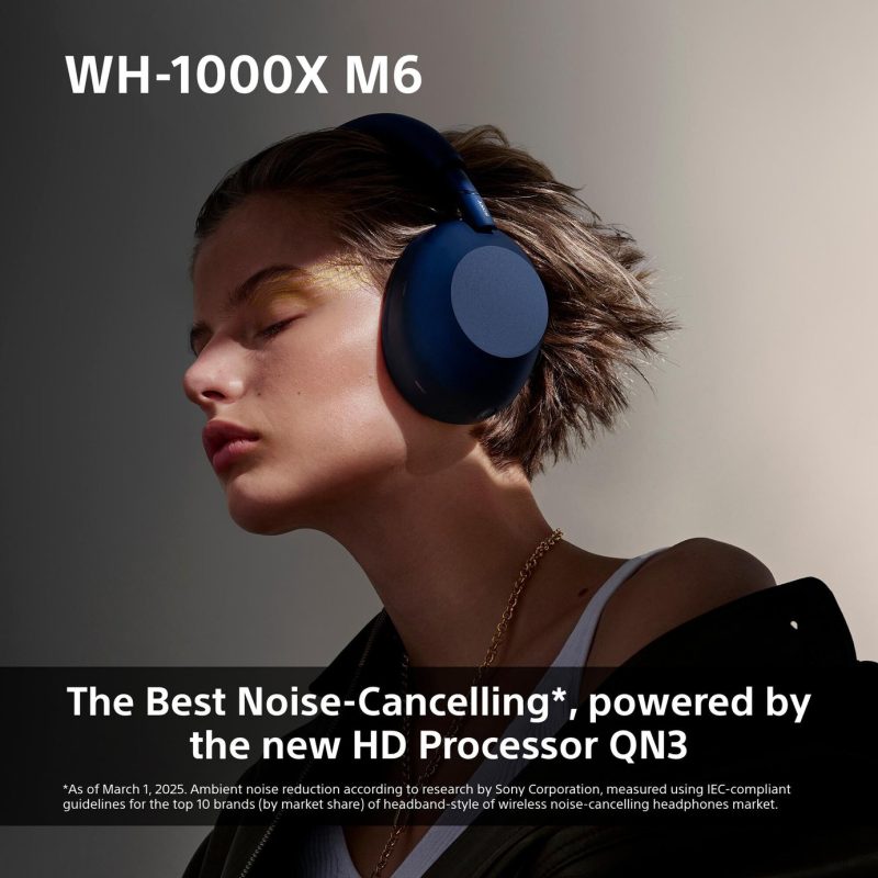 Sony WH1000XM6 Wireless Noise Cancelling Bluetooth Headphones (Over-Ear)