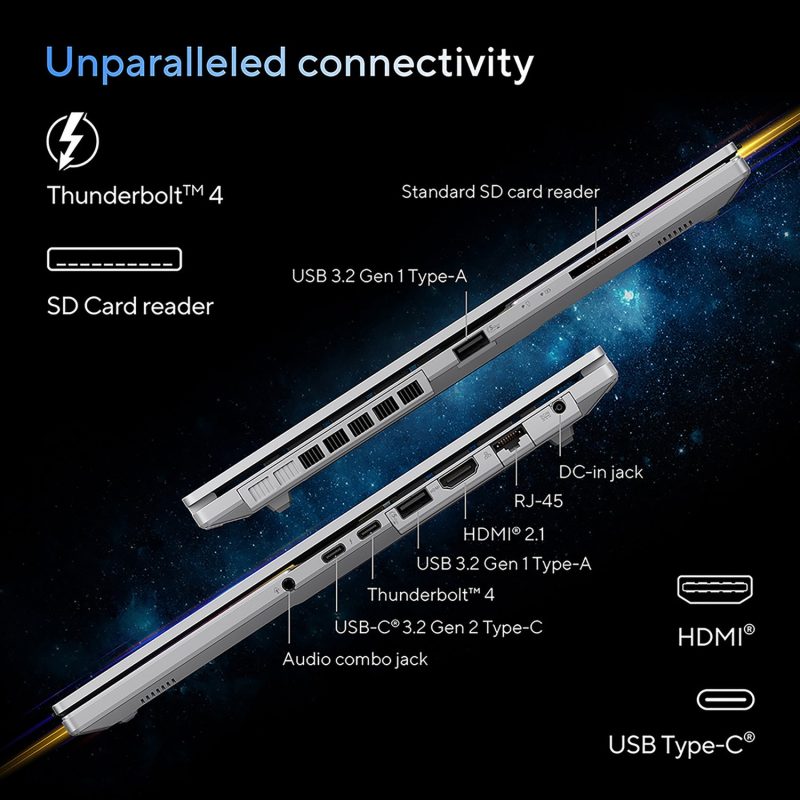 ASUS Vivobook Pro 15 15.6in U9 16GB 1TB RTX4050 — 15.6" OLED, 16 GB RAM, 1TB