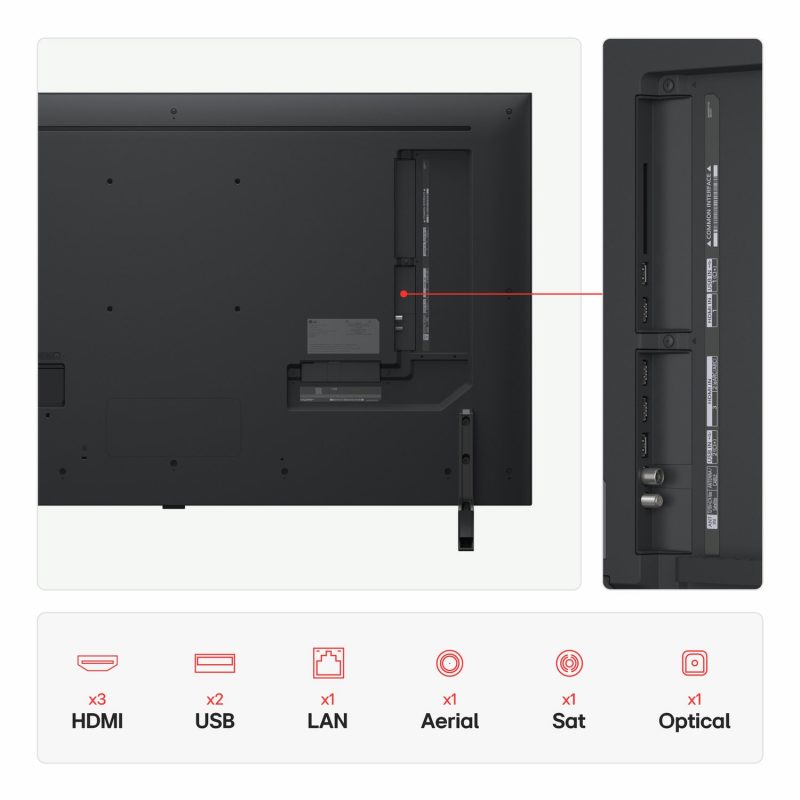 LG 50 Inch 50NANO80A6B Smart 4K UHD HDR NanoCell TV