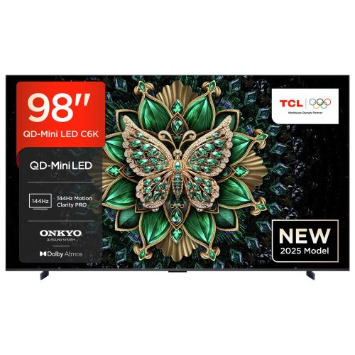 TCL 98 Inch 98C6K Smart 4K UHD HDR Mini LED TV