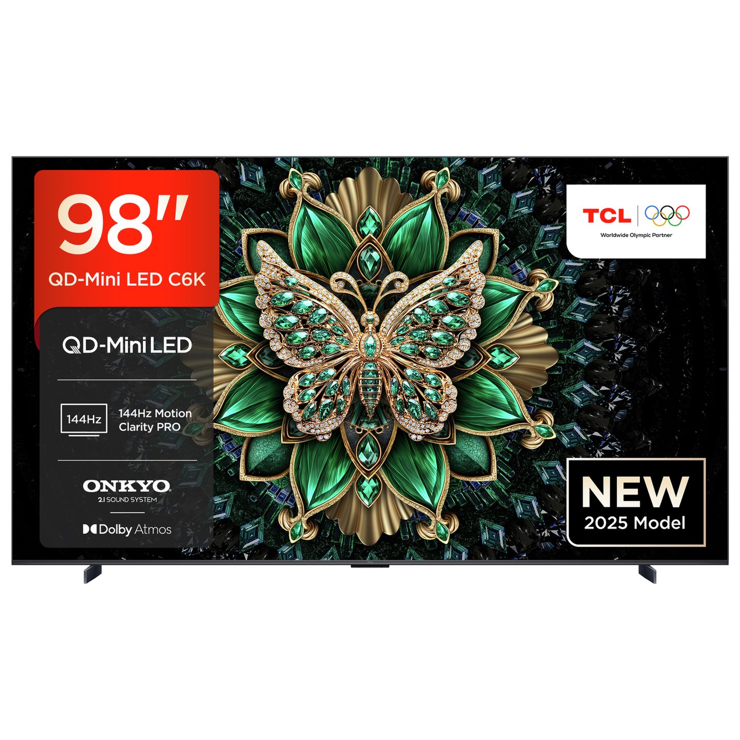TCL 98 Inch 98C6K Smart 4K UHD HDR Mini LED TV - Image 1