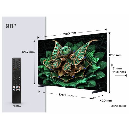 TCL 98 Inch 98C7K Smart 4K Ultra HD HDR QD-Mini LED TV - Image 2