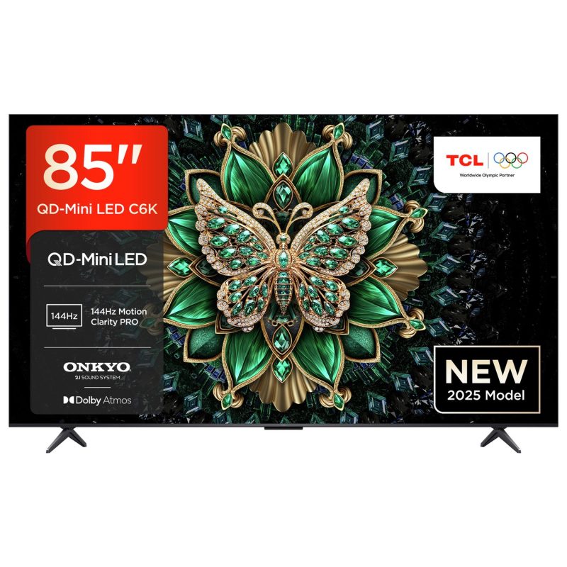 TCL 85 Inch 85C6K Smart 4K UHD HDR Mini LED TV