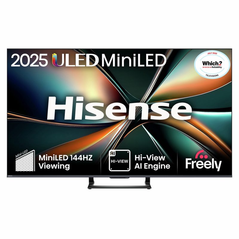 Hisense 75 Inch 75U7QTUK Smart 4K UHD HDR Mini LED Freely TV