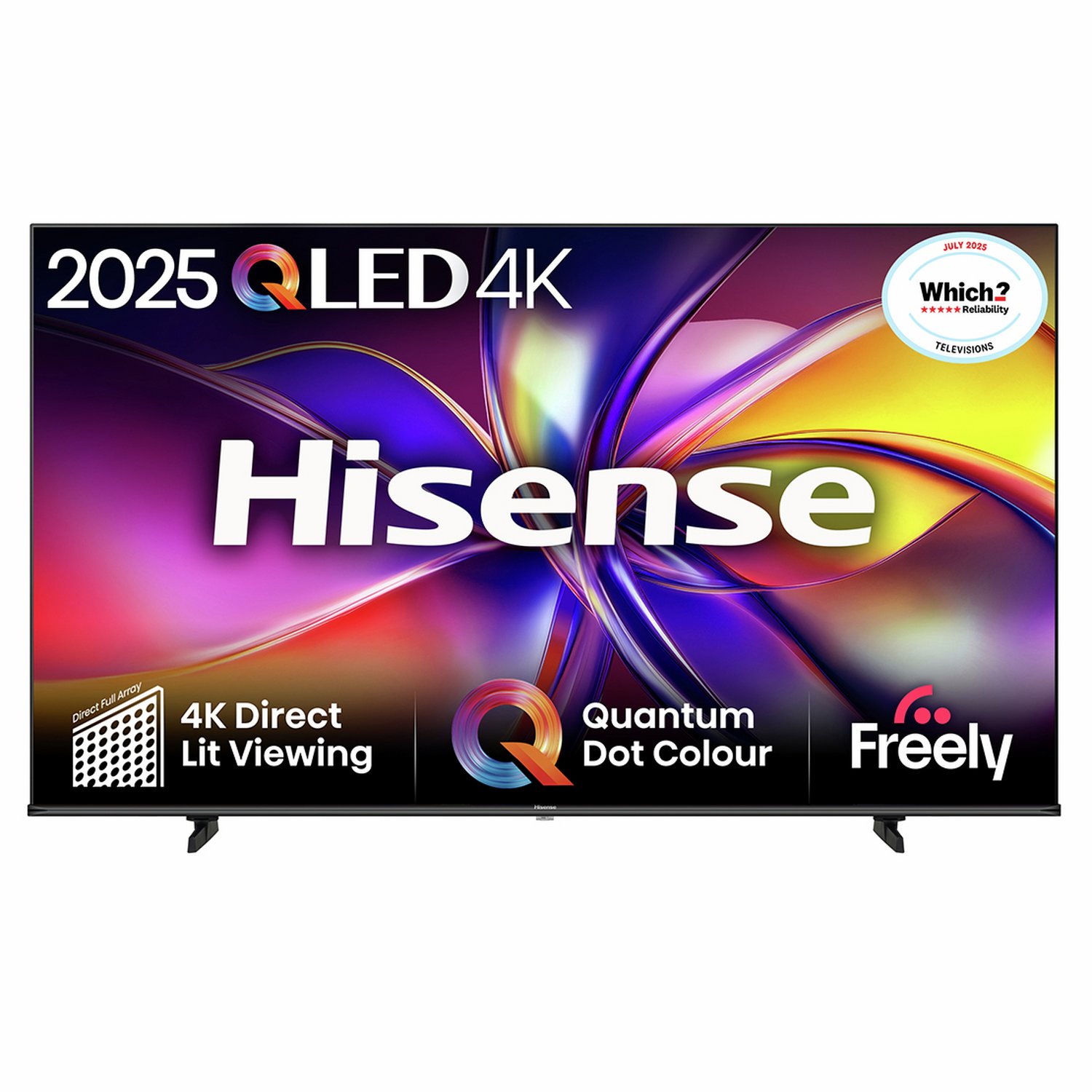 Hisense 65 Inch 65E78QTUK Smart 4K UHD HDR QLED Freely TV - Image 1