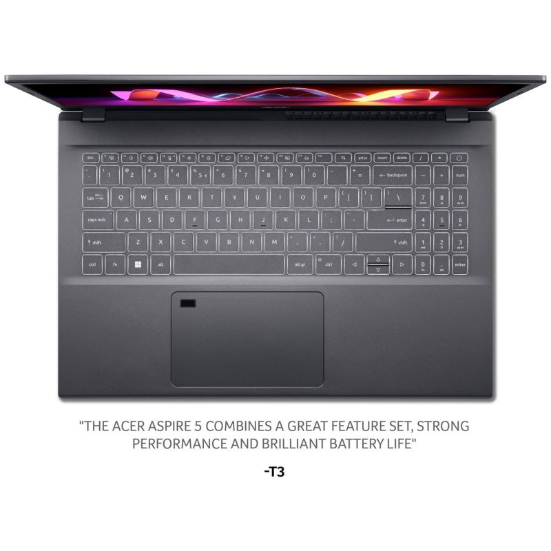 Acer Aspire 5 15.6in i5 16GB 512GB - Silver — 15.6" IPS, Intel i5 12450H processor., 16 GB RAM, 512GB