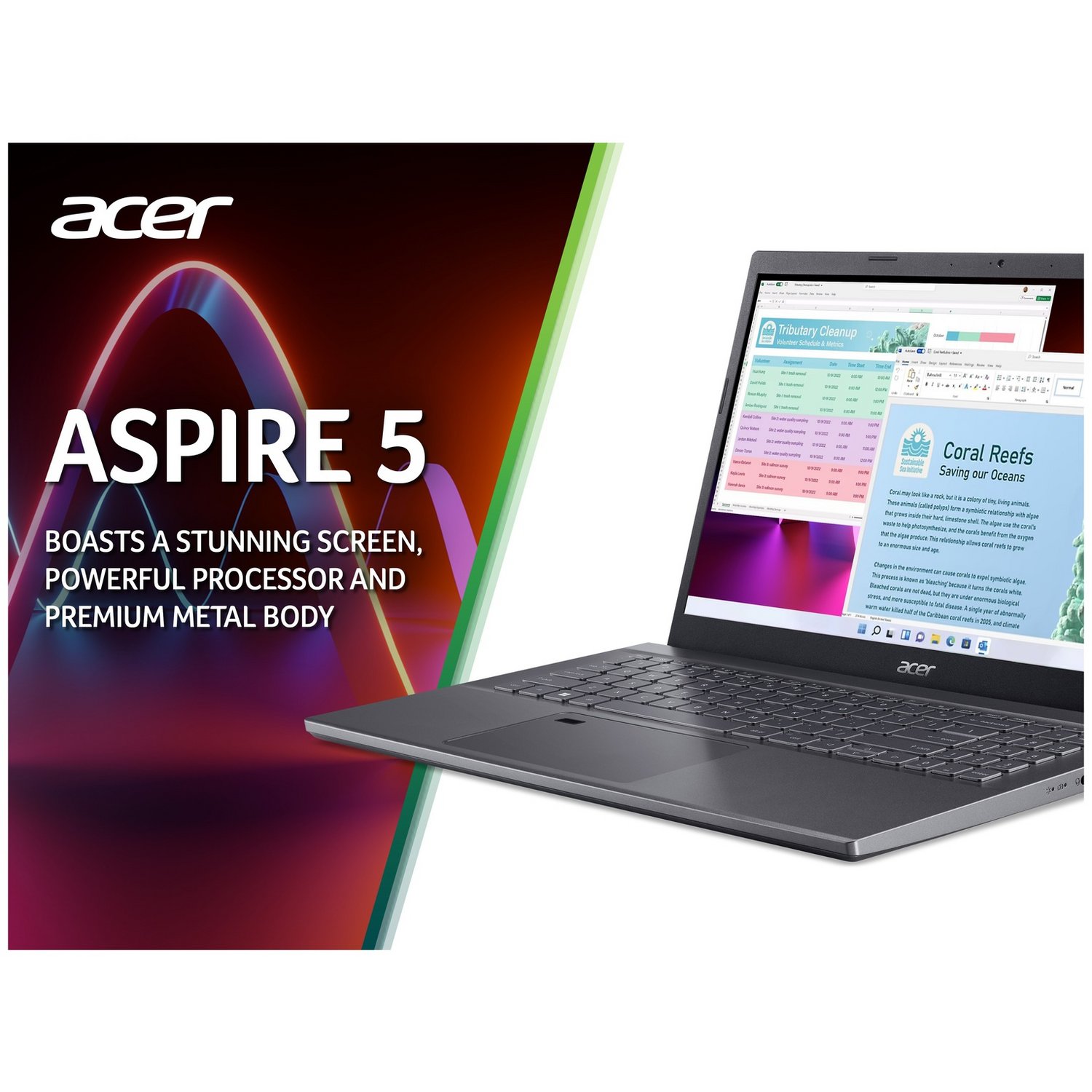 Acer Aspire 5 15.6in i5 16GB 512GB - Silver — 15.6" IPS, Intel i5 12450H processor., 16 GB RAM, 512GB - Image 5