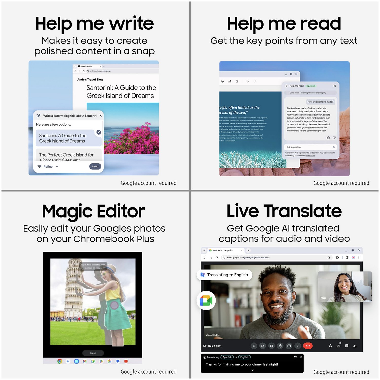 Samsung Galaxy 15.6in 8GB Core 5 256GB Chromebook - Blue — 15.6" TN, Intel 5 processor 120U processor., 8 GB RAM, 256GB - Image 2