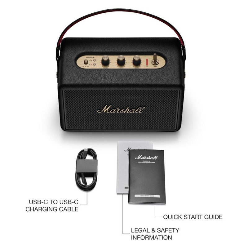 Marshall Kilburn III Portable Bluetooth Speaker - Black