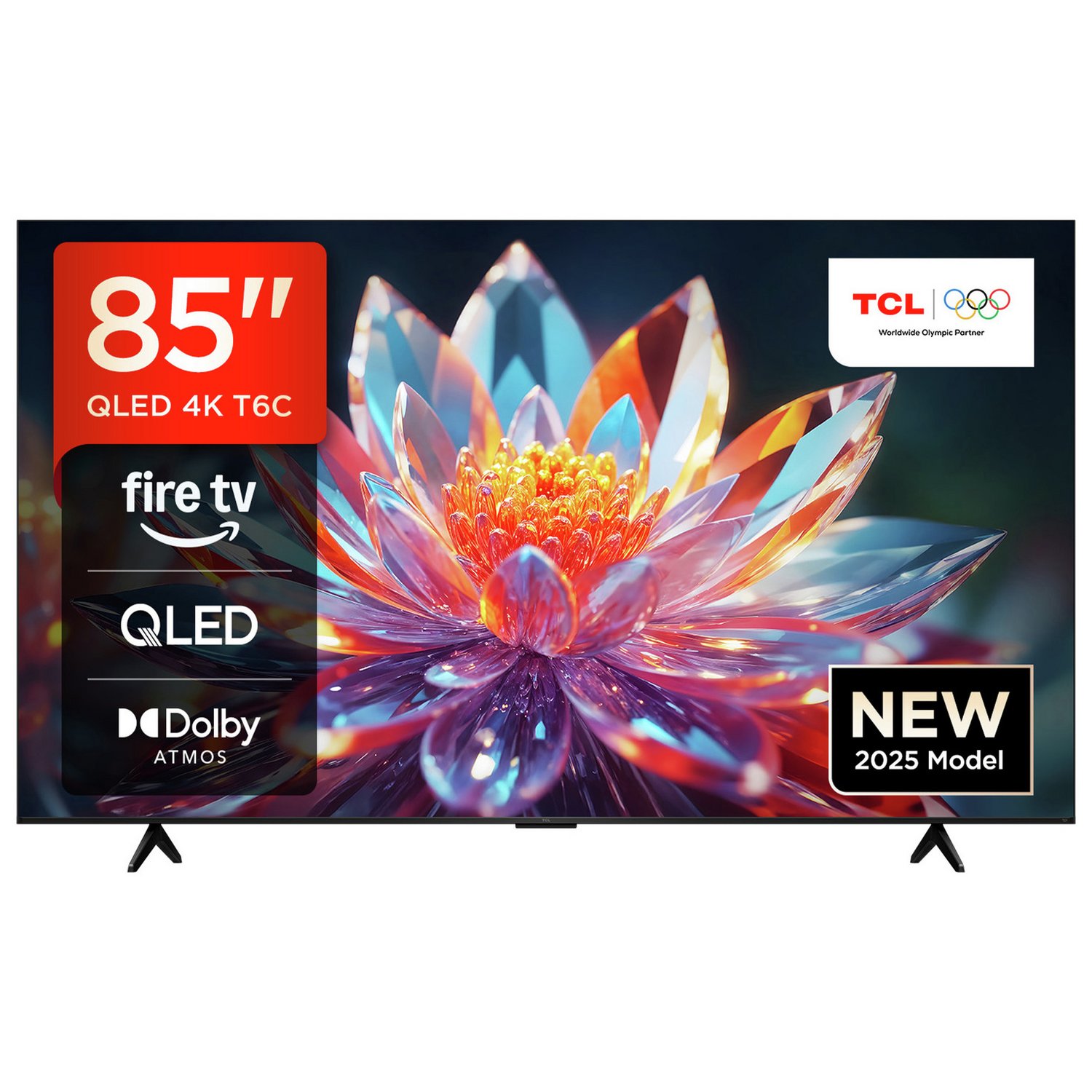 TCL 85 Inch 85T6C Smart 4K UHD HDR QLED Freely TV - Image 1