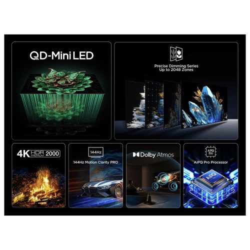 TCL 50 Inch 50C7K Smart 4K Ultra HD HDR QD-Mini LED TV - Image 4