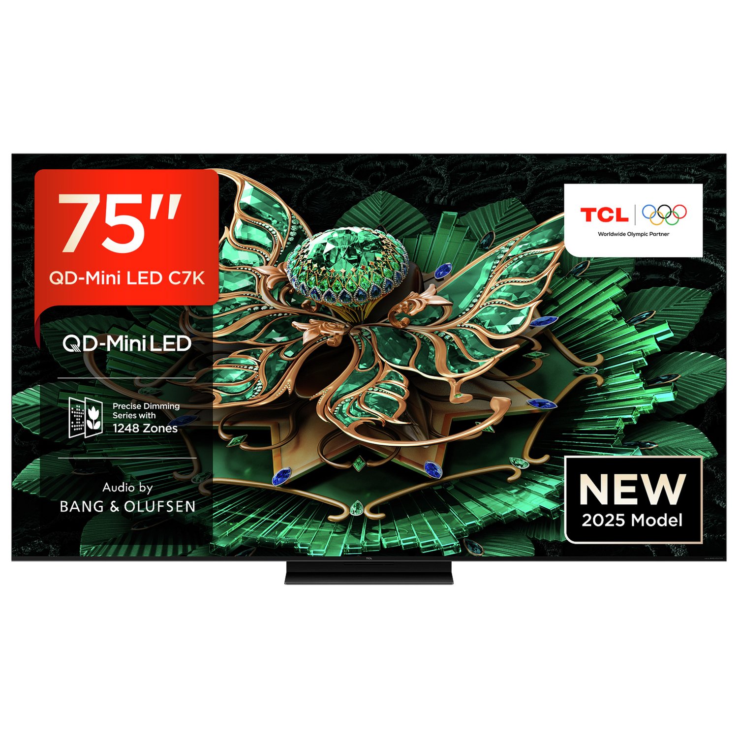 TCL 75 Inch 75C7K Smart 4K Ultra HD HDR QD-Mini LED TV - Image 1