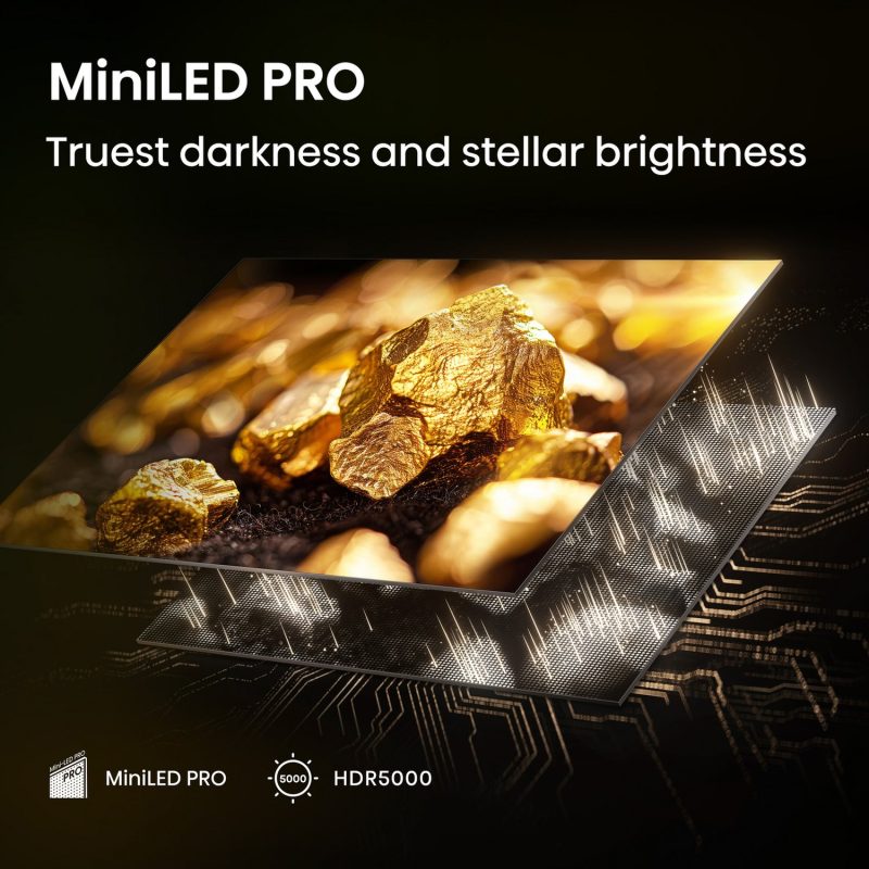 Hisense 65inch 65U8QTUK Smart AI 4K UHD HDR Mini LED TV