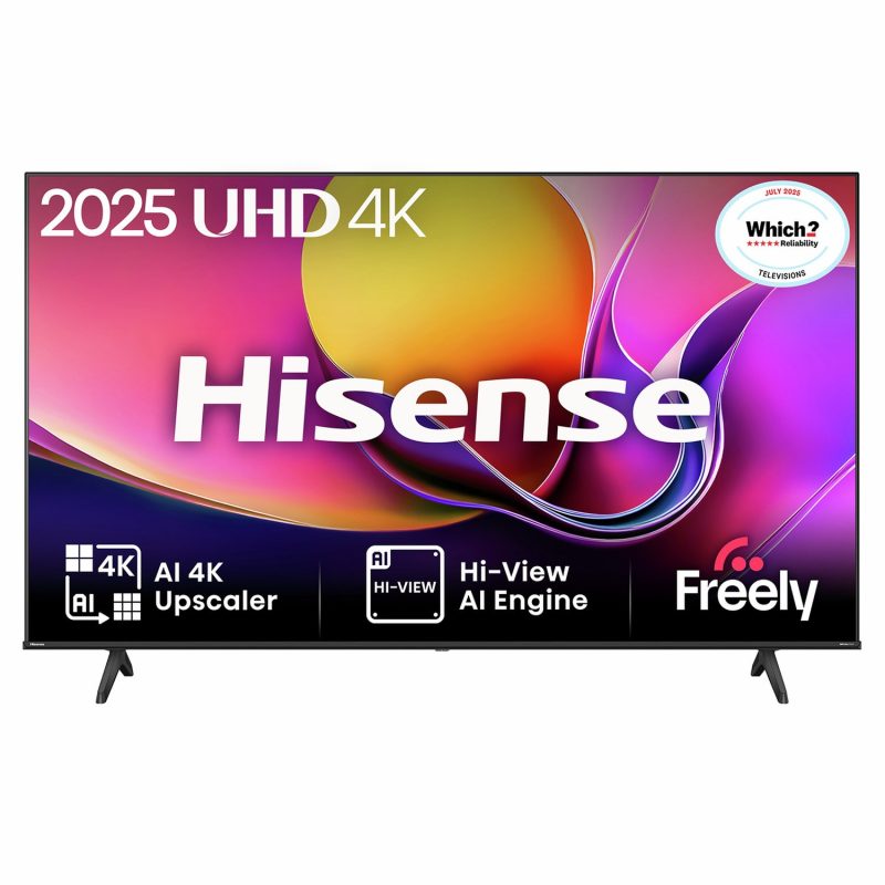 Hisense 65Inch 65E6QTUK Smart AI 4K UHD HDR LED Freely TV