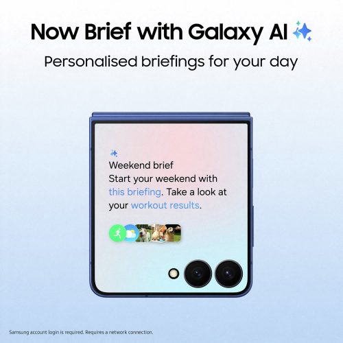 Samsung Galaxy Z Flip7 5G 256GB AI Phone - Blue — 256GB, 6.9" Dynamic AMOLED 2X, 5G (Blue) - Image 2