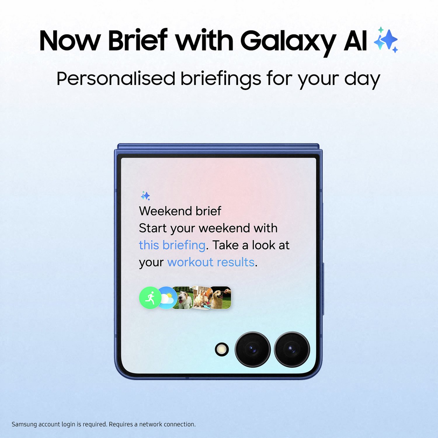 Samsung Galaxy Z Flip7 5G 512GB AI Phone - Blue — 512GB, 6.9" OLED, 5G (Blue) - Image 2