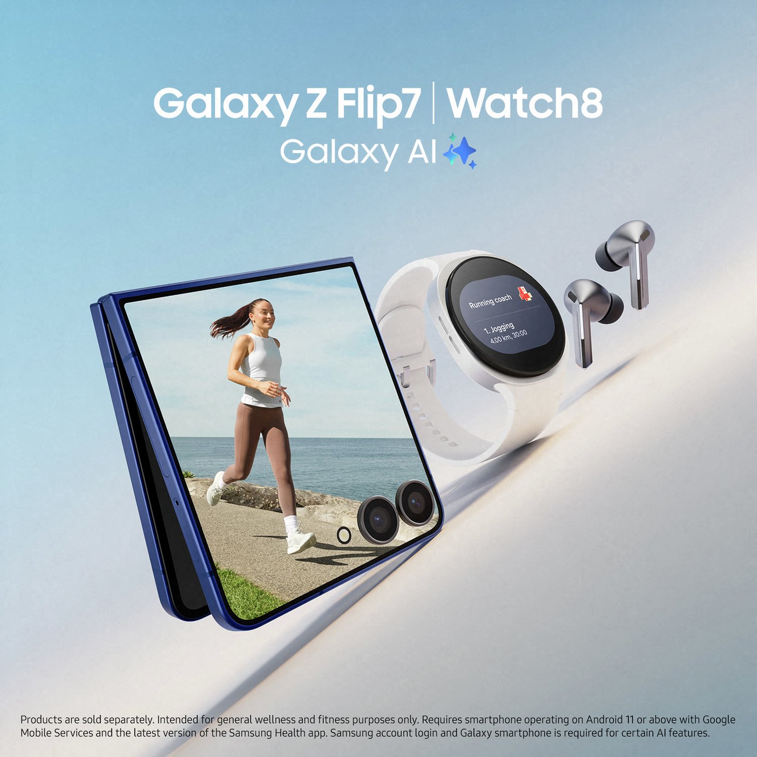 Samsung Galaxy Z Flip7 5G 512GB AI Phone - Blue — 512GB, 6.9" OLED, 5G (Blue) - Image 4