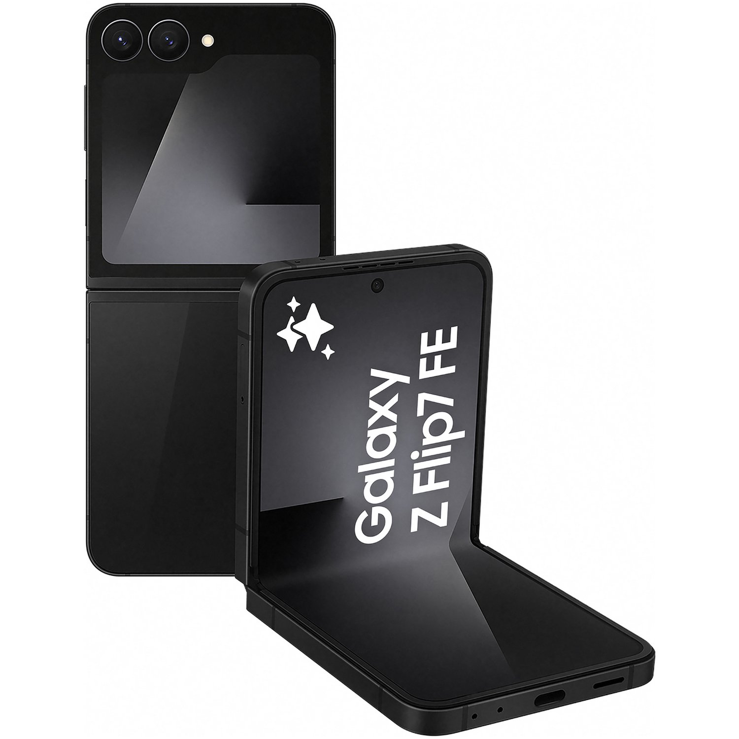 Samsung Galaxy Z Flip7 FE 5G 128GB AI Phone - Black — 128GB, 6.7" Dynamic AMOLED 2X, 5G (Black) - Image 1