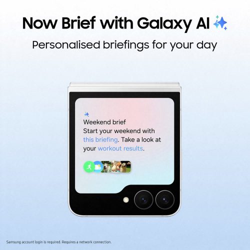 Samsung Galaxy Z Flip7 FE 5G 128GB AI Phone - White — 128GB, 6.7" Dynamic AMOLED 2X, 5G (White) - Image 2