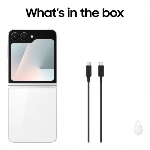 Samsung Galaxy Z Flip7 FE 5G 128GB AI Phone - White — 128GB, 6.7" Dynamic AMOLED 2X, 5G (White) - Image 4