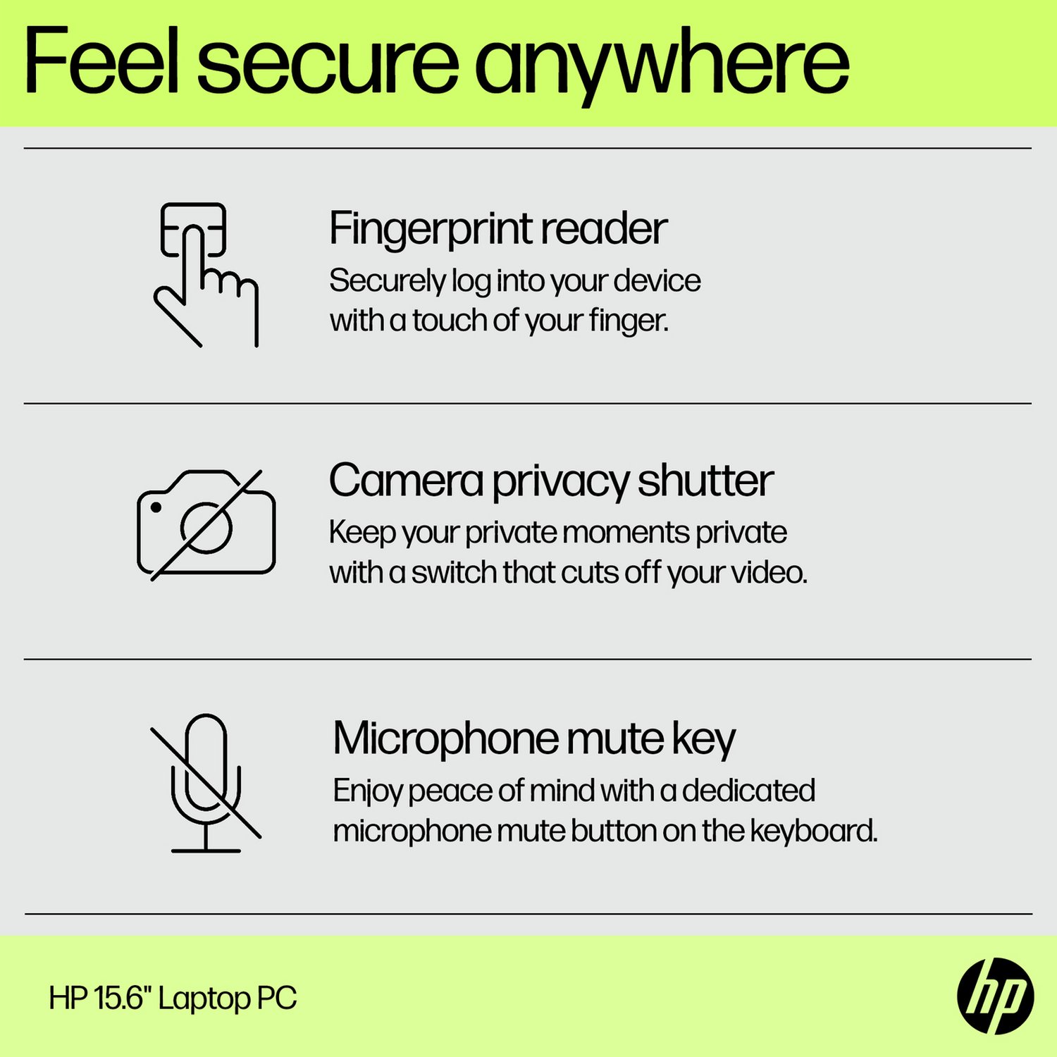 HP BM2W8EA 15.6in i3 8GB 512GB - Silver — 15.6" SVA, Intel i3 N305 processor., 8 GB RAM, 512GB - Image 8