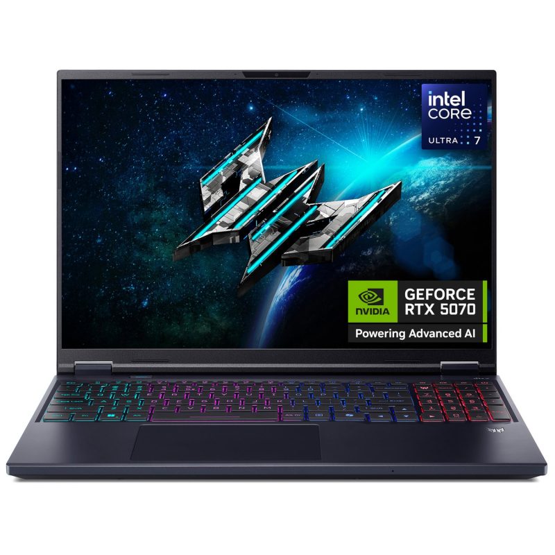 Acer Predator Helios Neo 16in AI U7 16Gb 1TB RTX5070 — 16" IPS, Intel Ultra 7 255HX processor., 16 GB RAM, 1TB