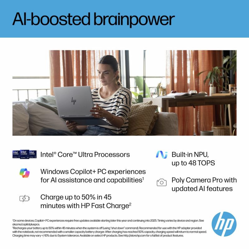 HP OmniBook X Flip 16in Ultra 5 16GB 512GB - Grey