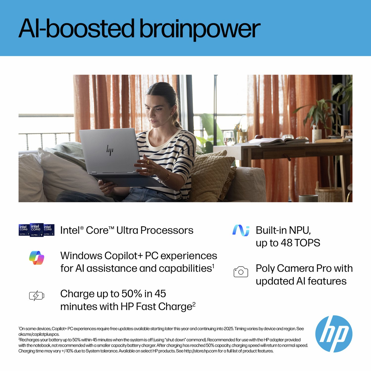 HP OmniBook X Flip 16in Ultra 5 16GB 512GB - Grey - Image 2