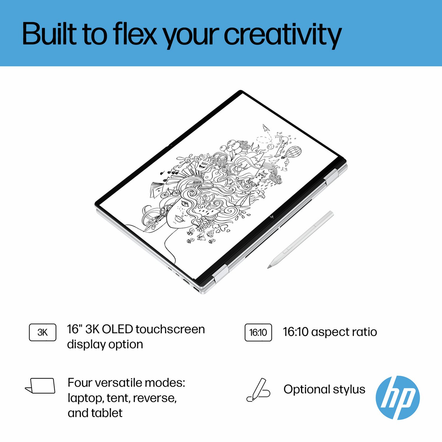 HP OmniBook X Flip 16in Ultra 5 16GB 512GB - Grey - Image 7