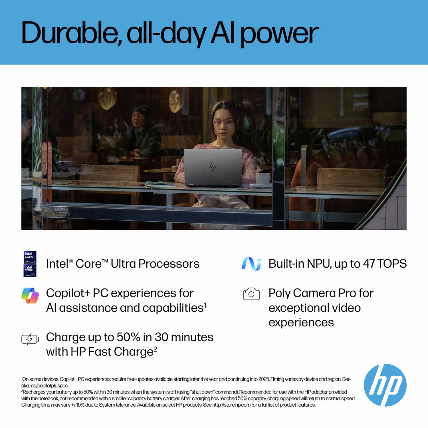 HP Omnibook X Flip 14in Ultra Core 5 16GB 512GB Laptop - Image 3