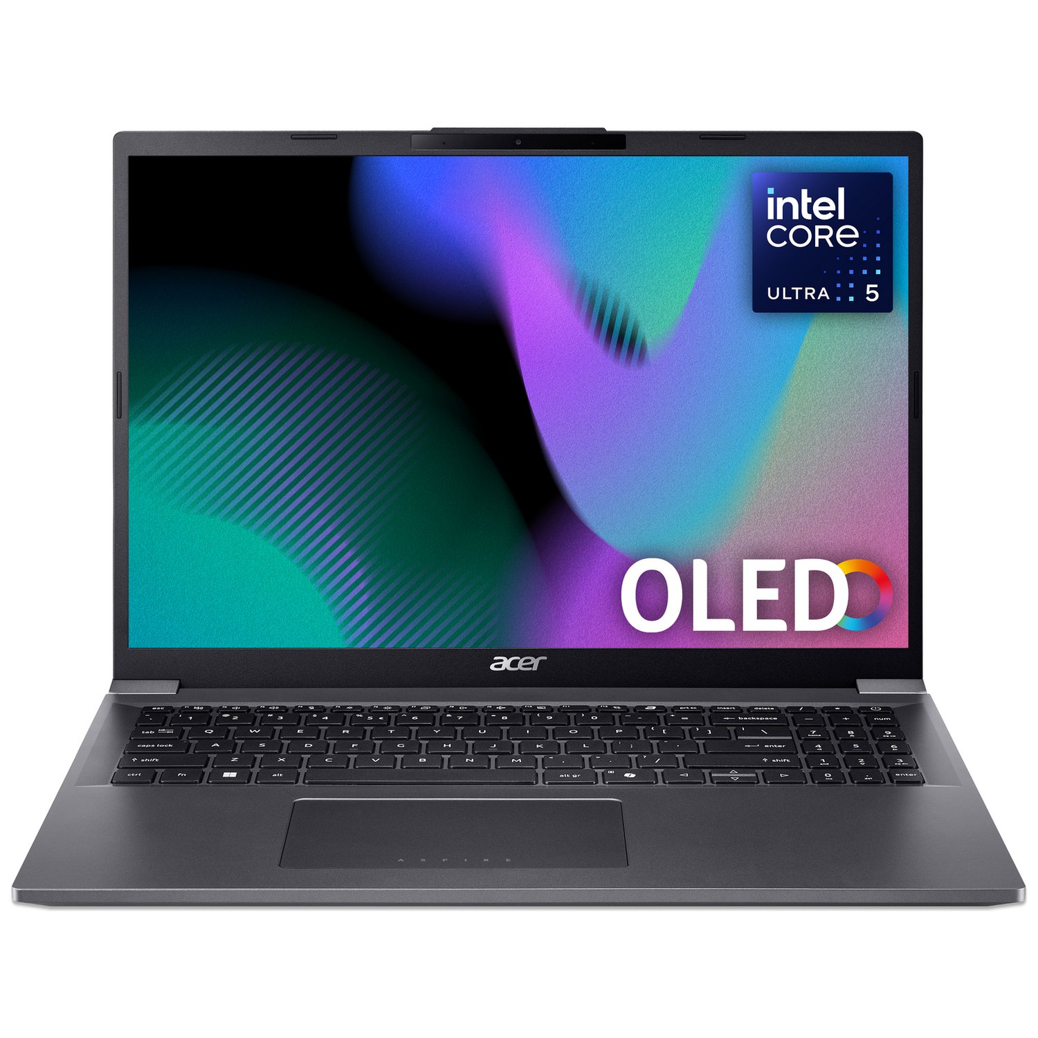 Acer Aspire A16-71M 16in i5 16GB 512GB - Grey — 16" OLED, Intel Ultra 5 125H processor., 16 GB RAM, 512GB - Image 1