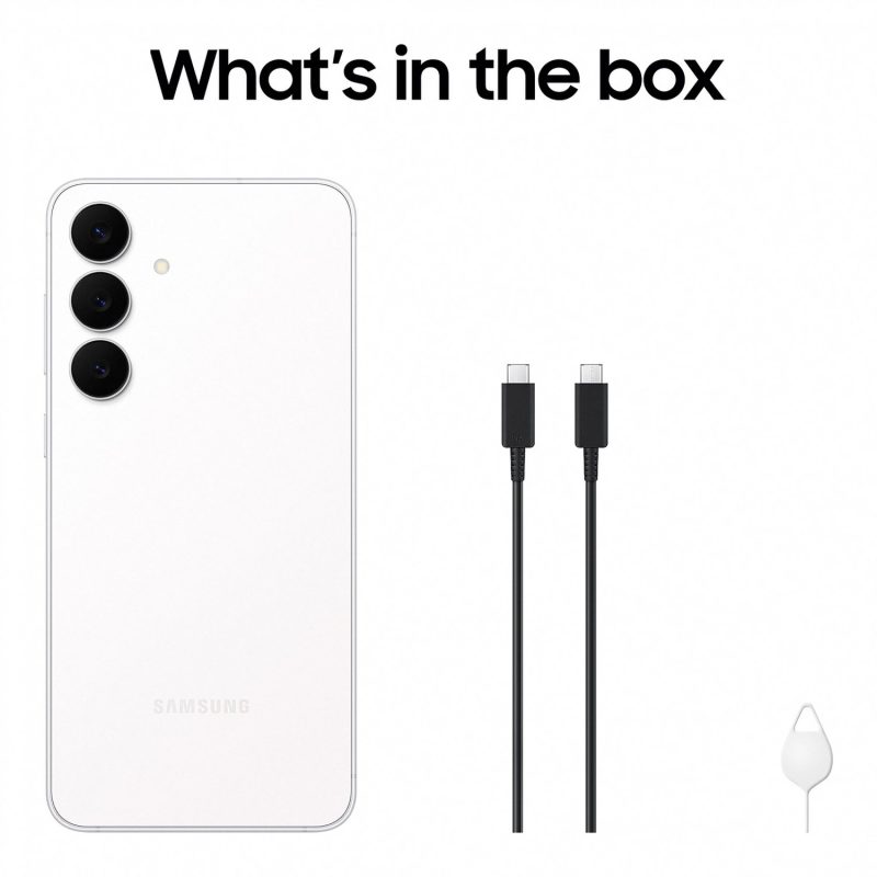 Samsung Galaxy S25 FE 128GB AI Mobile Phone - White — 128GB, 6.7" Dynamic AMOLED 2X, 5G (White)