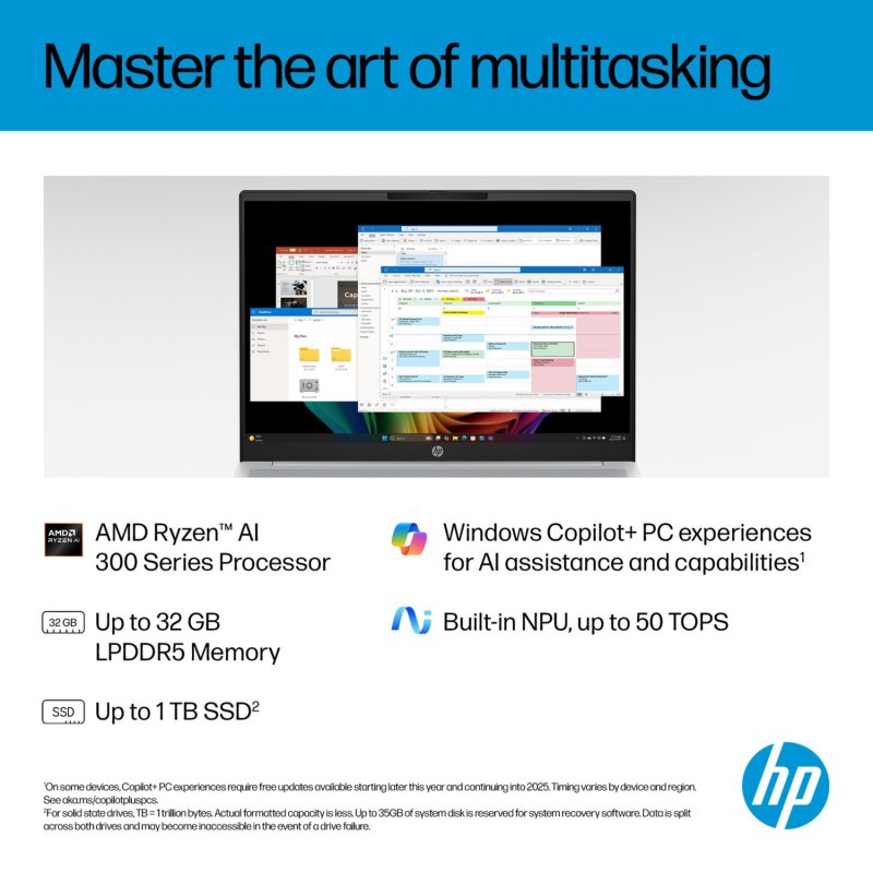 HP OmniBook 5 16in Ryzen AI 5 16GB 512GB - Grey