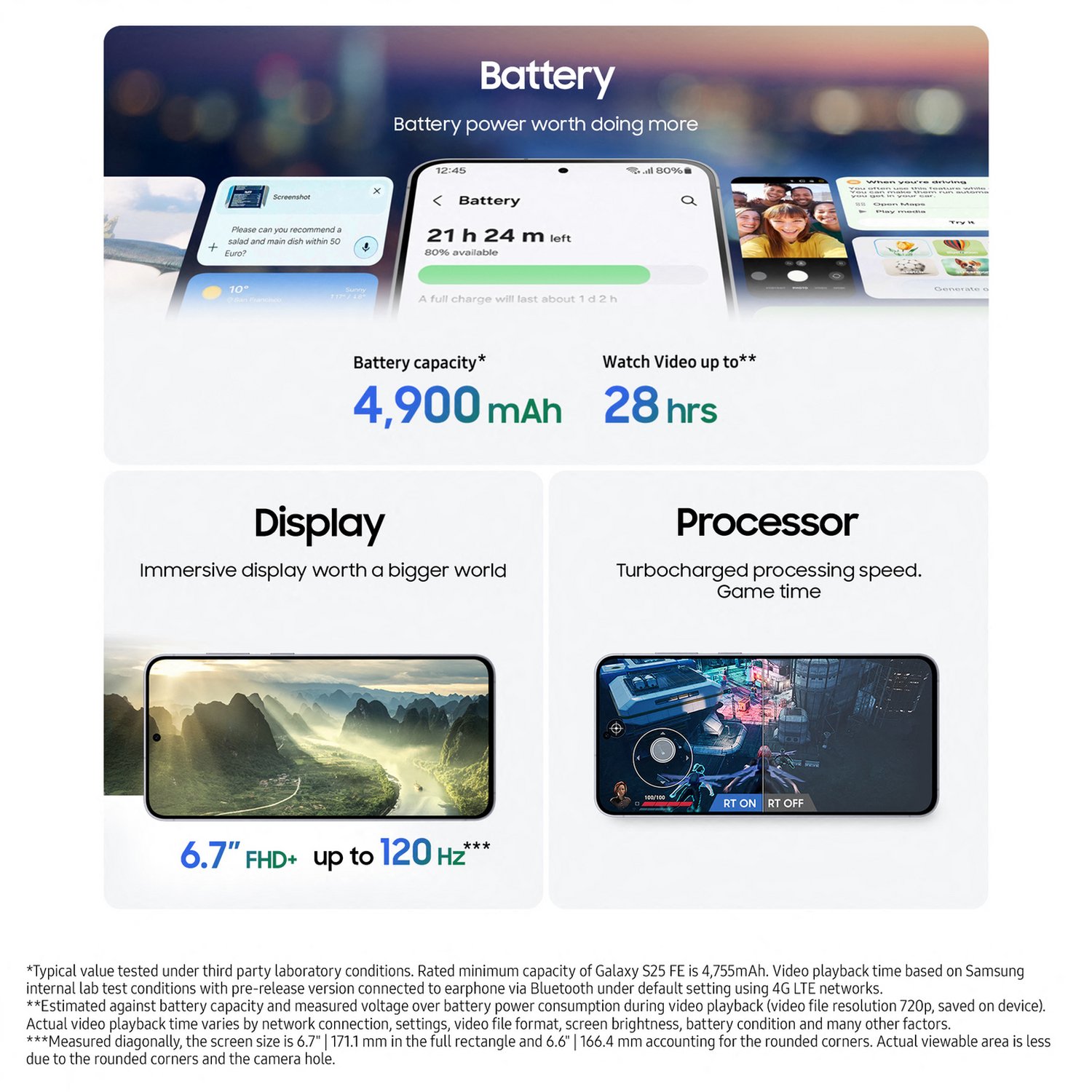 Samsung Galaxy S25 FE 128GB AI Mobile Phone - Navy — 128GB, 6.7" Dynamic AMOLED 2X, 5G (Navy) - Image 6