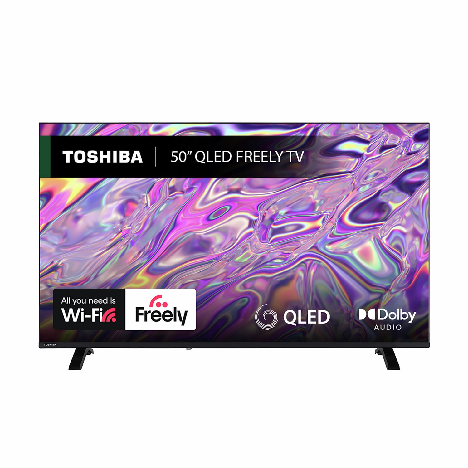 Toshiba 50Inch 50QV1563DB Smart 4K UHD HDR QLED Freely TV - Image 1