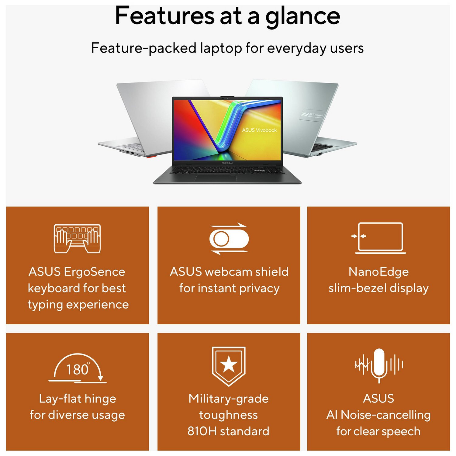 ASUS Vivobook Go 15 15.6in R5 8GB 512GB - Silver — 15.6" IPS, AMD Ryzen 5 7520U processor., Radeon ., 8 GB RAM, 512GB - Image 14