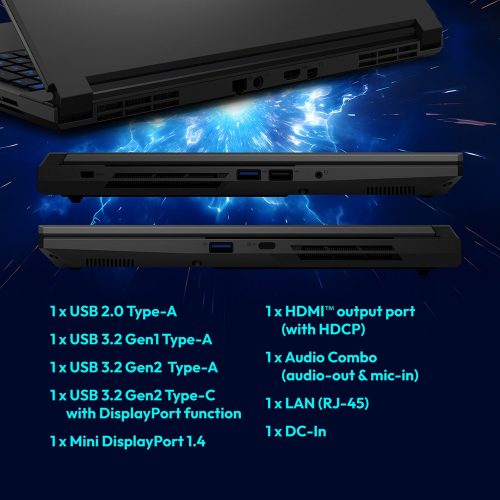 Medion Erazer 15.6in 17 16GB 1TB RTX5060 — 15.6" IPS, Intel 7 250H processor., GeForce RTX 5060 graphics card with 8GB R - Image 4