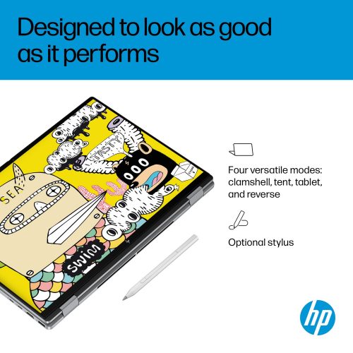 HP OmniBook X Flip 16in Ryzen AI 7 16GB 1TB - Grey — 16" OLED, Radeon 860M graphics card., 16 GB RAM, 1TB - Image 7