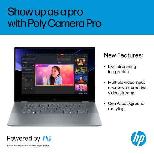 HP OmniBook X Flip 16in Ryzen AI 7 16GB 1TB - Grey — 16" OLED, Radeon 860M graphics card., 16 GB RAM, 1TB - Image 8