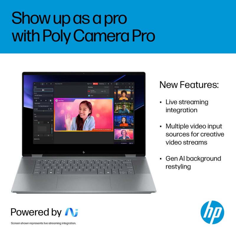 HP OmniBook X Flip 16in Ryzen AI 7 16GB 1TB - Grey — 16" OLED, Radeon 860M graphics card., 16 GB RAM, 1TB