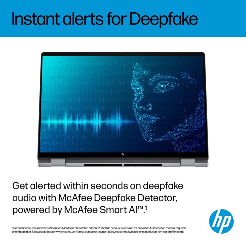 HP OmniBook X Flip 16in Ryzen AI 7 16GB 1TB - Grey — 16" OLED, Radeon 860M graphics card., 16 GB RAM, 1TB