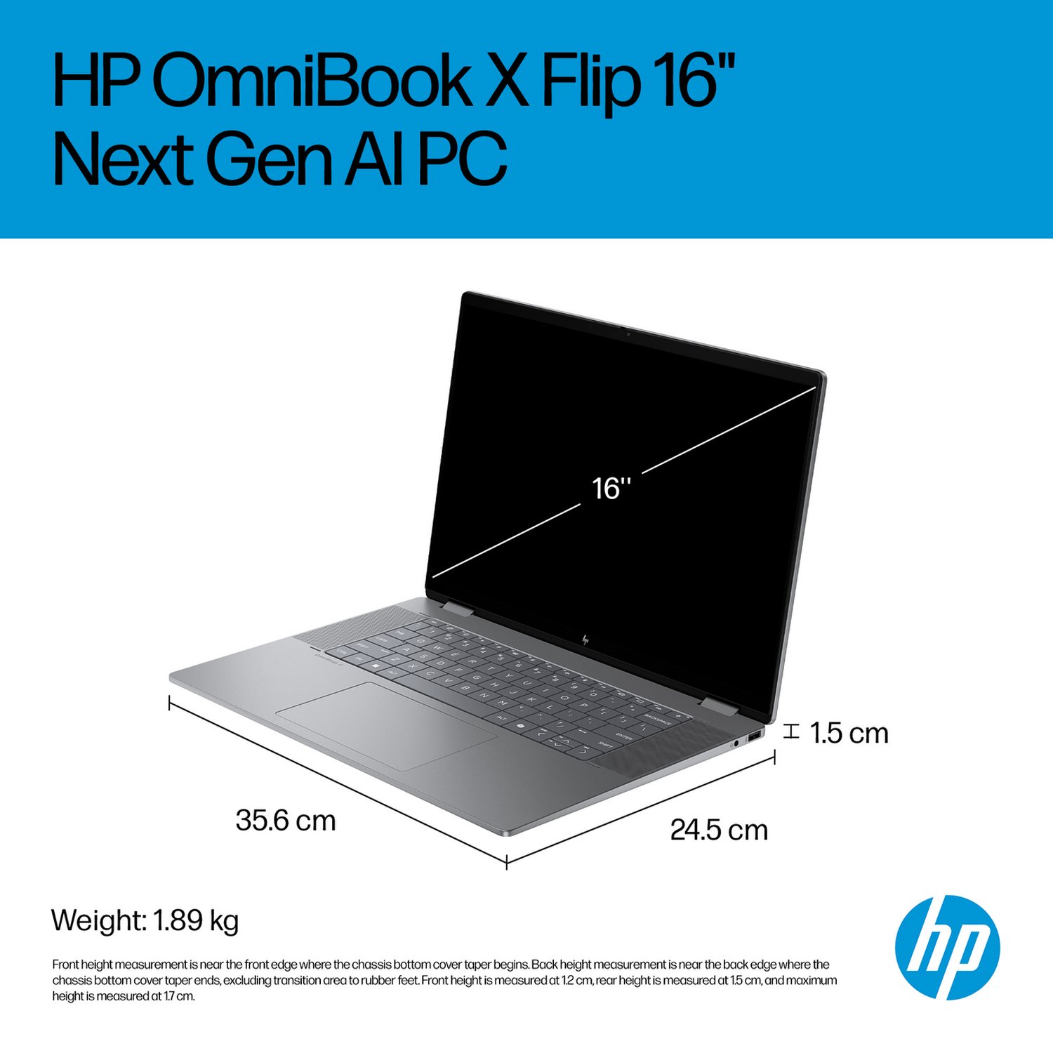 HP OmniBook X Flip 16in Ryzen AI 7 16GB 1TB - Grey — 16" OLED, Radeon 860M graphics card., 16 GB RAM, 1TB - Image 12