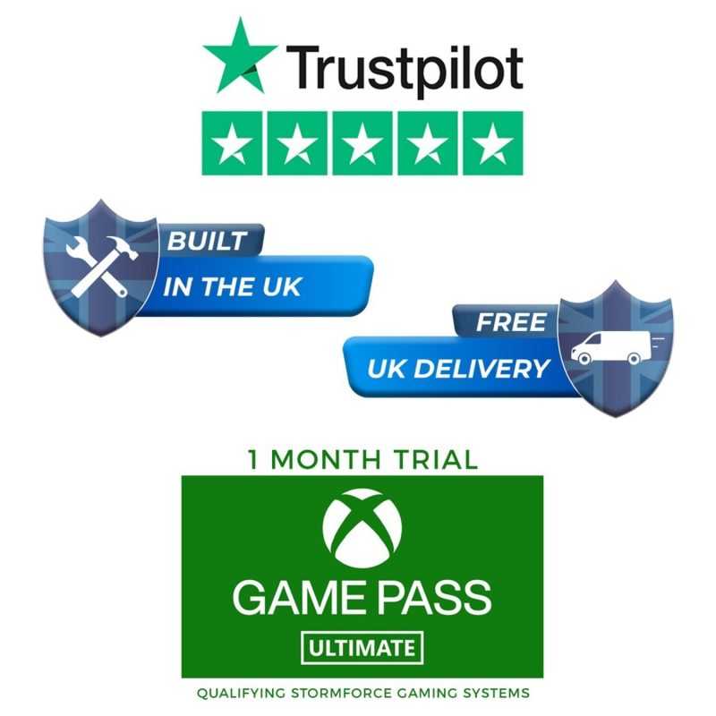 Stormforce R5 16GB 1TB Gaming PC & 23.8in Monitor Bundle