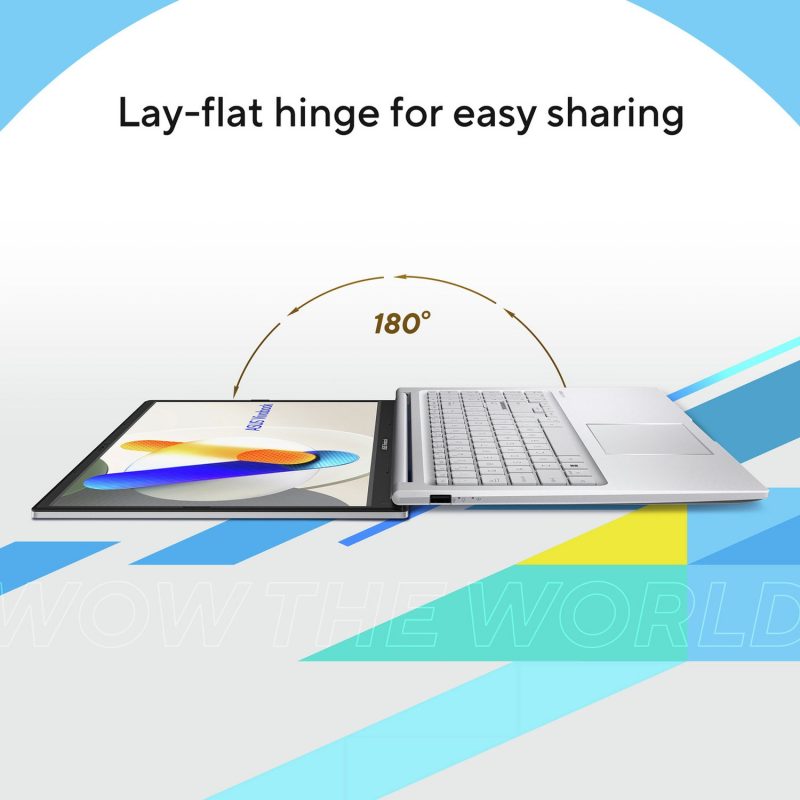 ASUS Vivobook 15 15.6in Core 5 8GB 512GB - Silver — 15.6" IPS, Intel 5 120U processor., 8 GB RAM, 512GB