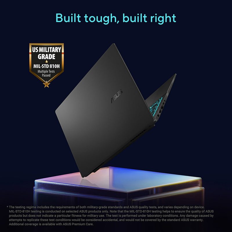ASUS Vivobook 16in i7 16GB 1TB RTX 5060 Bundle — 16" IPS, Intel i7 240H processor., GeForce RTX 5060 graphics card with