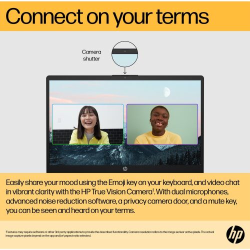 HP BQ7V0EA 15.6in R7 8GB 512GB - Black — 15.6" SVA, AMD Ryzen 7 5825U processor., Radeon ., 8 GB RAM, 512GB - Image 3