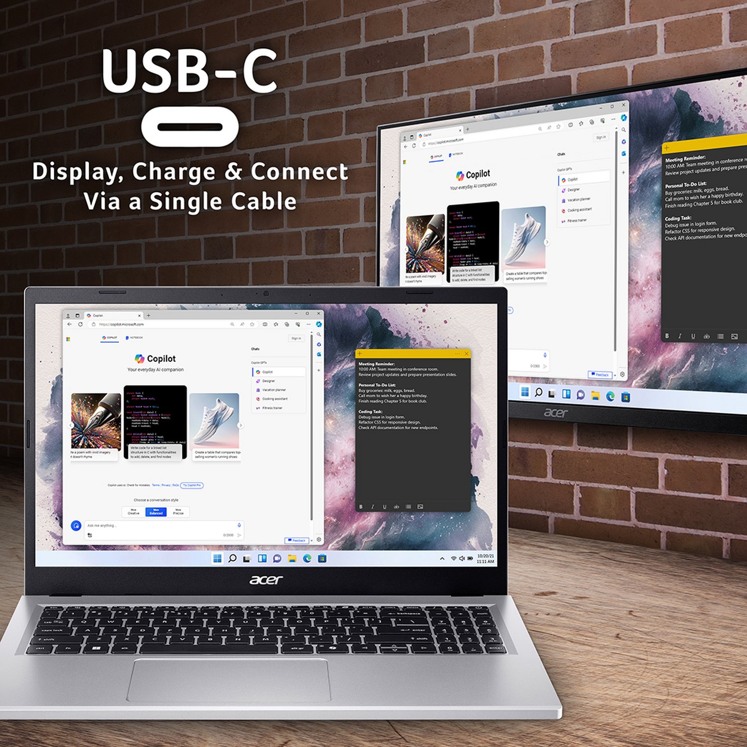 Acer Aspire AG15-71P 15in i5 8GB 512GB - Silver — 15.6" TN, Intel i5 13420H processor., 8 GB RAM, 512GB - Image 5