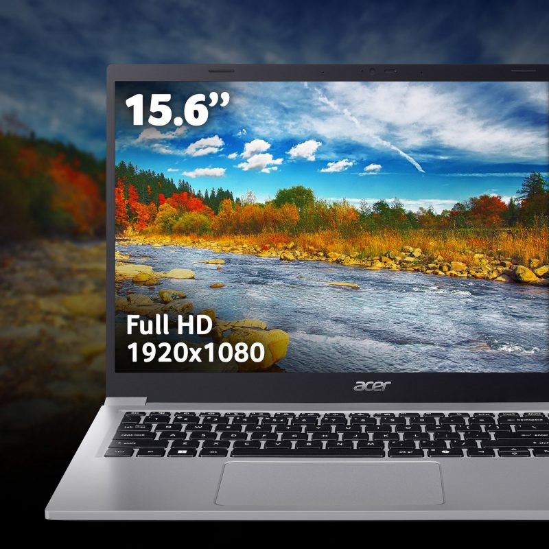 Acer Aspire Lite 15 15.6in i3 8GB 512GB - Silver — 15.6" IPS, Intel 3 N355 processor., 8 GB RAM