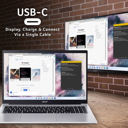 Acer Aspire Lite 15 15.6in i3 8GB 512GB - Silver — 15.6" IPS, Intel 3 N355 processor., 8 GB RAM - Image 5